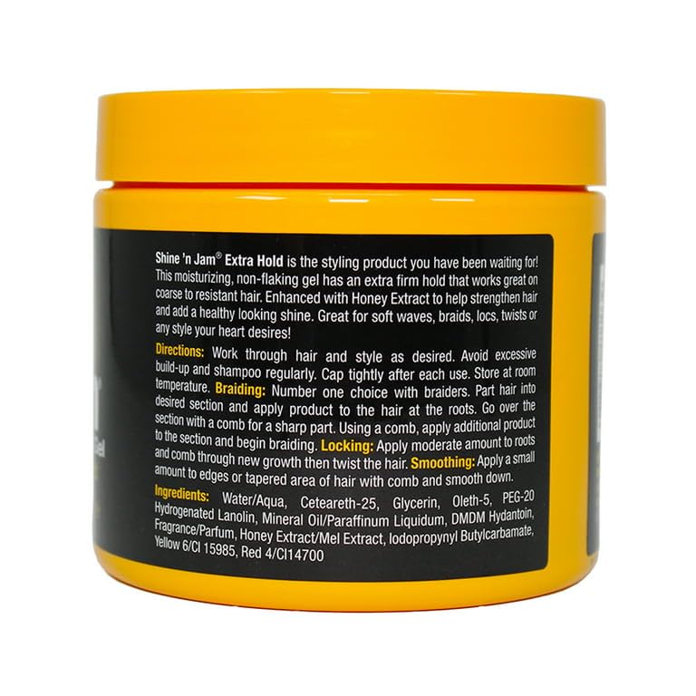 Shine 'n Jam Conditioning Gel 16 Ounce Jar side view