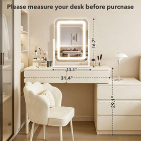 Shinerva LED Makeup Mirror packaging and accessories