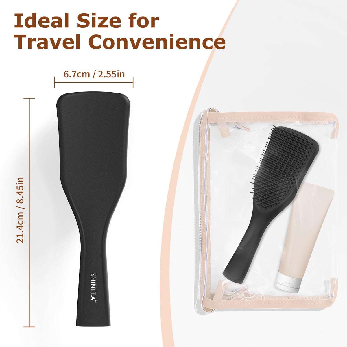 SHINLEA Detangler Hair Brush packaging display