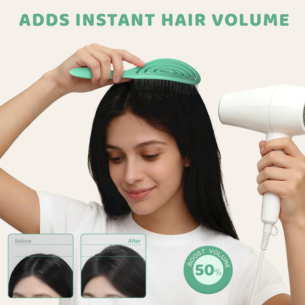 SHINLEA Hair Brush with nylon bristles