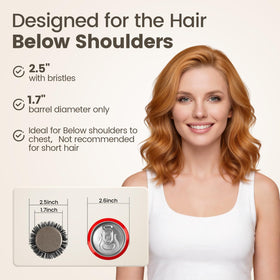 SHINLEA round hair brush demonstrating airflow holes