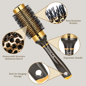 SHINLEA Small Round Brush showing bristles and barrel