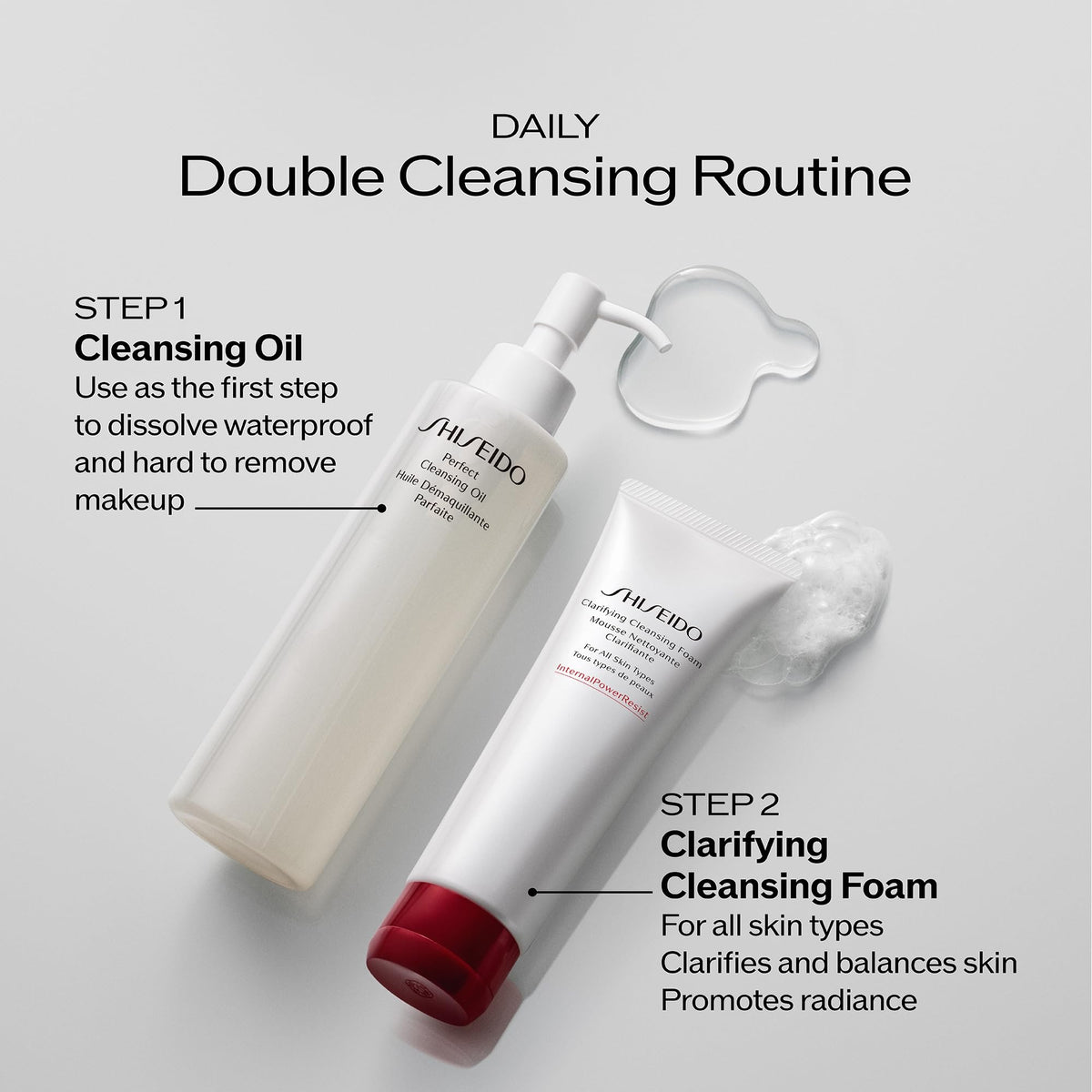 Shiseido Clarifying Cleansing Foam with natural ingredients