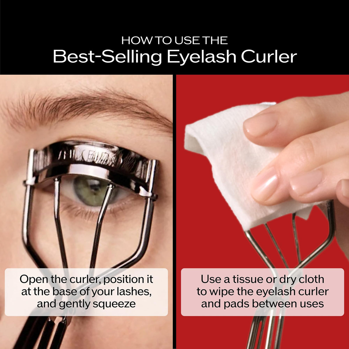Shiseido Eyelash Curler ergonomic design close-up