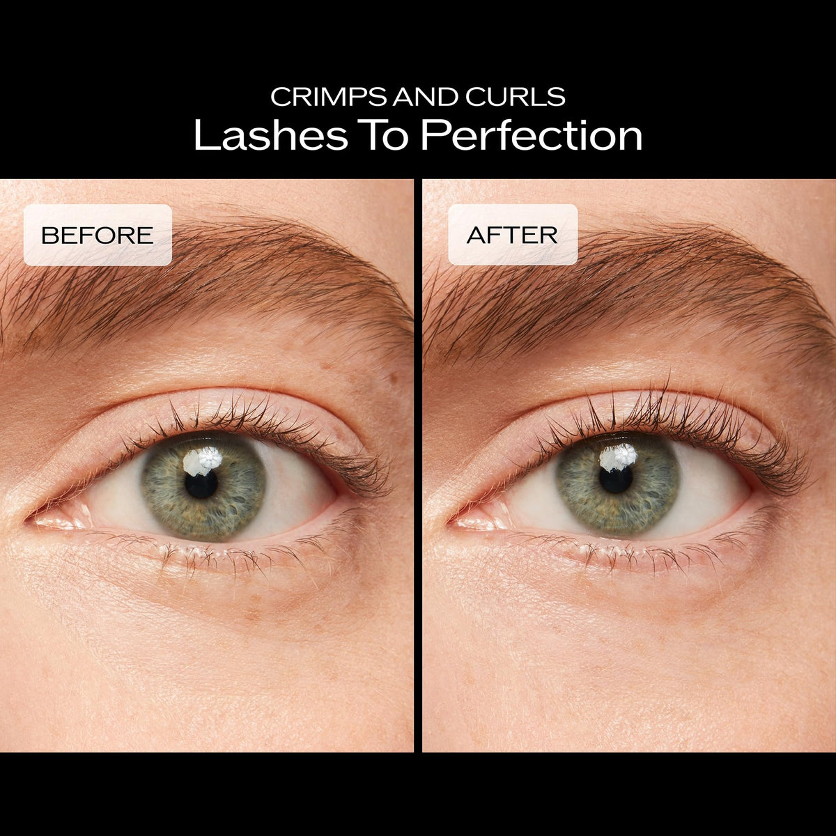 Shiseido Eyelash Curler in use on eyelashes