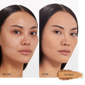 Shiseido Synchro Skin Powder Foundation Silk 310 packaging