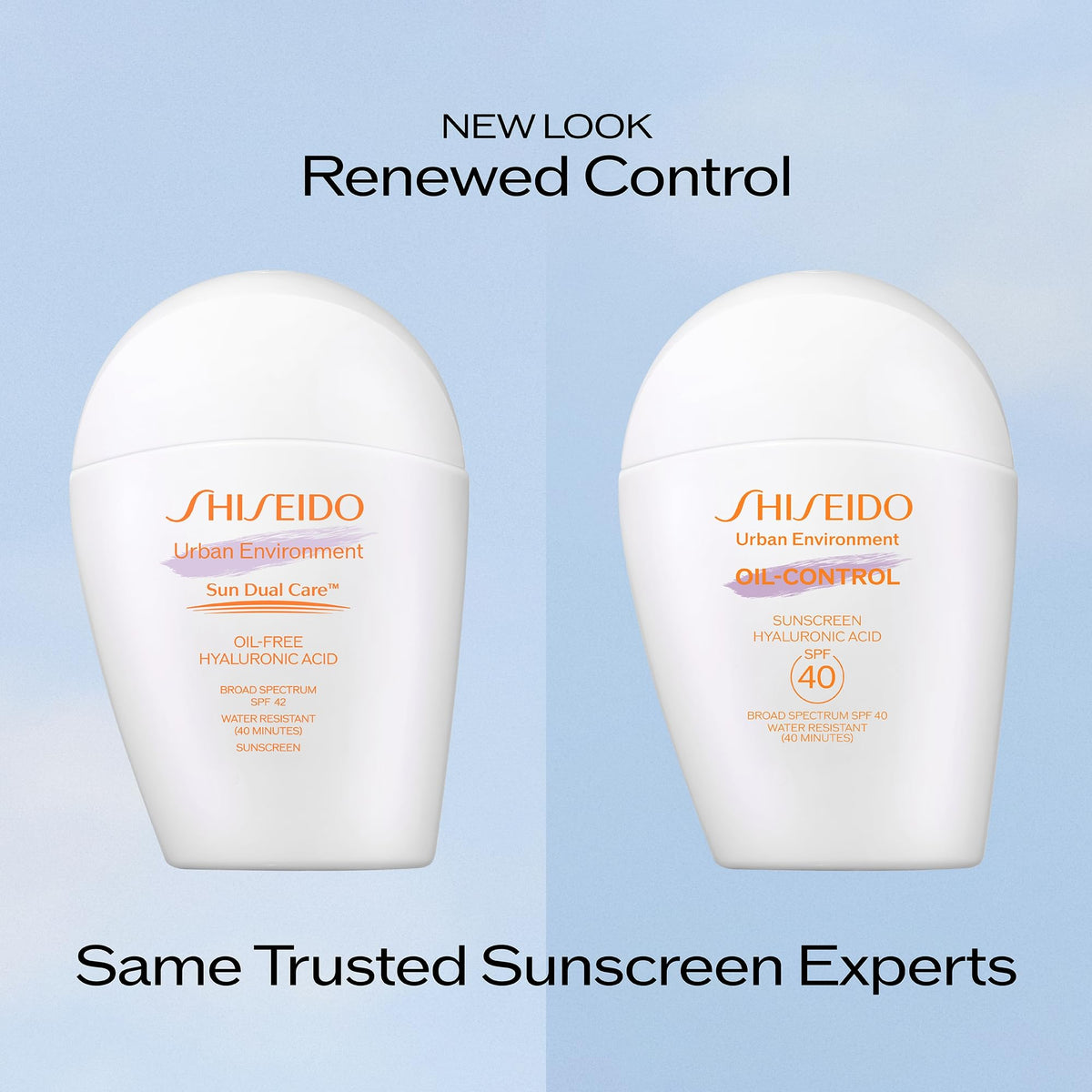 Shiseido Urban Environment Oil-Free Sunscreen back view with ingredients