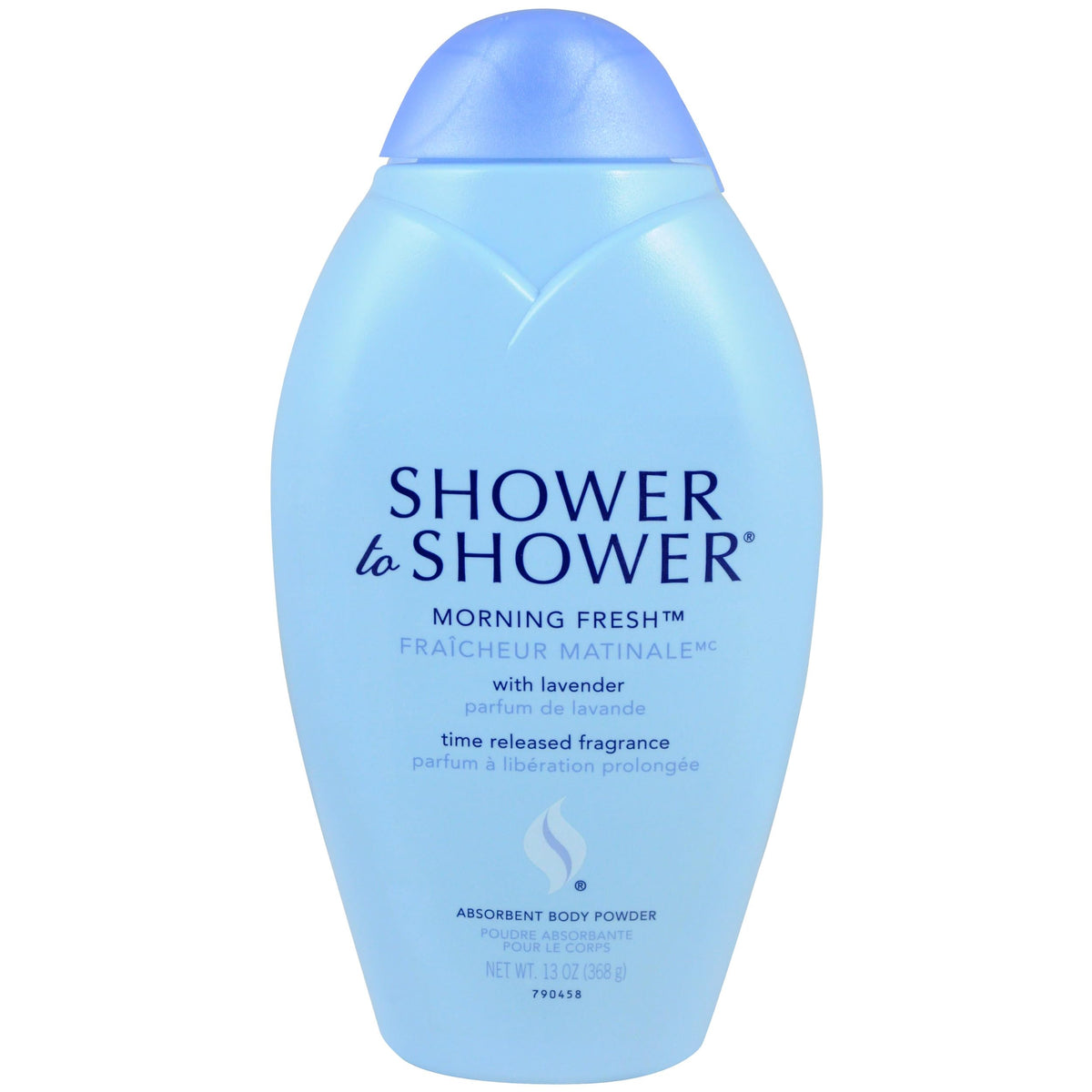Shower To Shower Body Powder 13oz front view with lavender scent