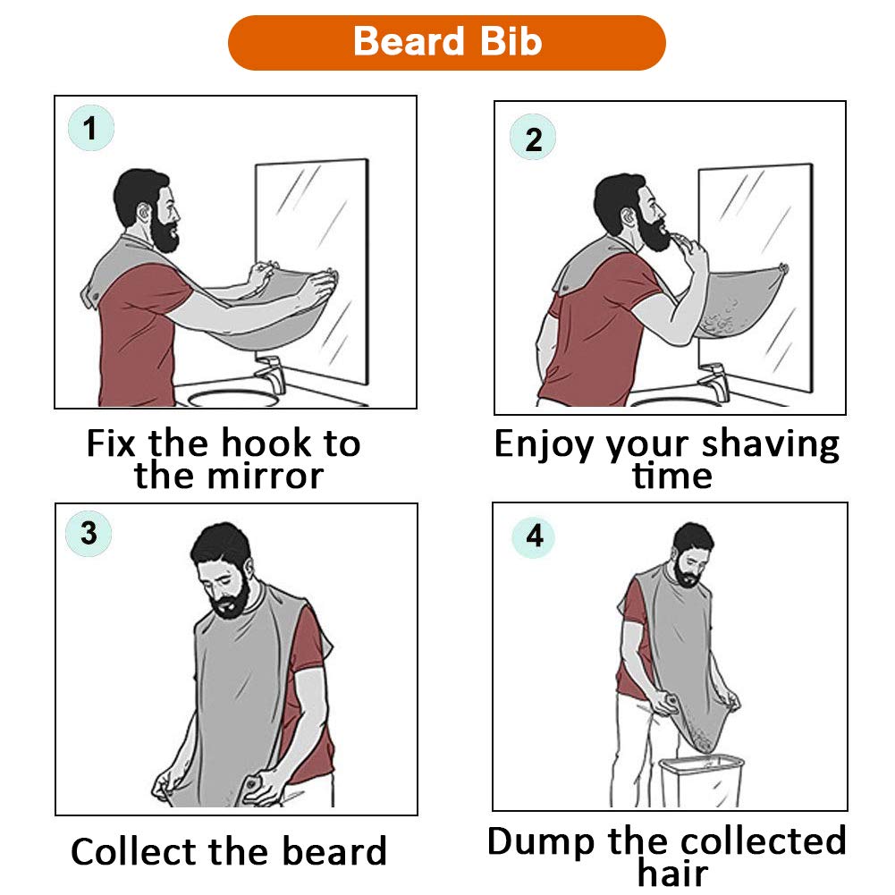 Showvigor Beard Bib folded for storage