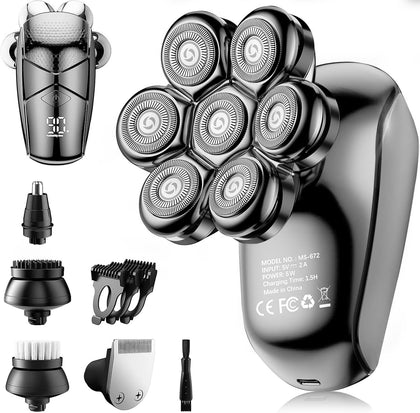 SHPAVVER 5-in-1 Electric Head Shaver front view