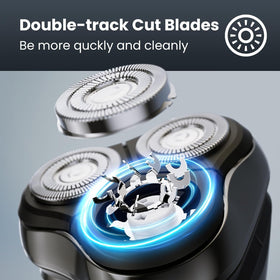 SHPAVVER Electric Razor in shower setting demonstrating waterproof feature