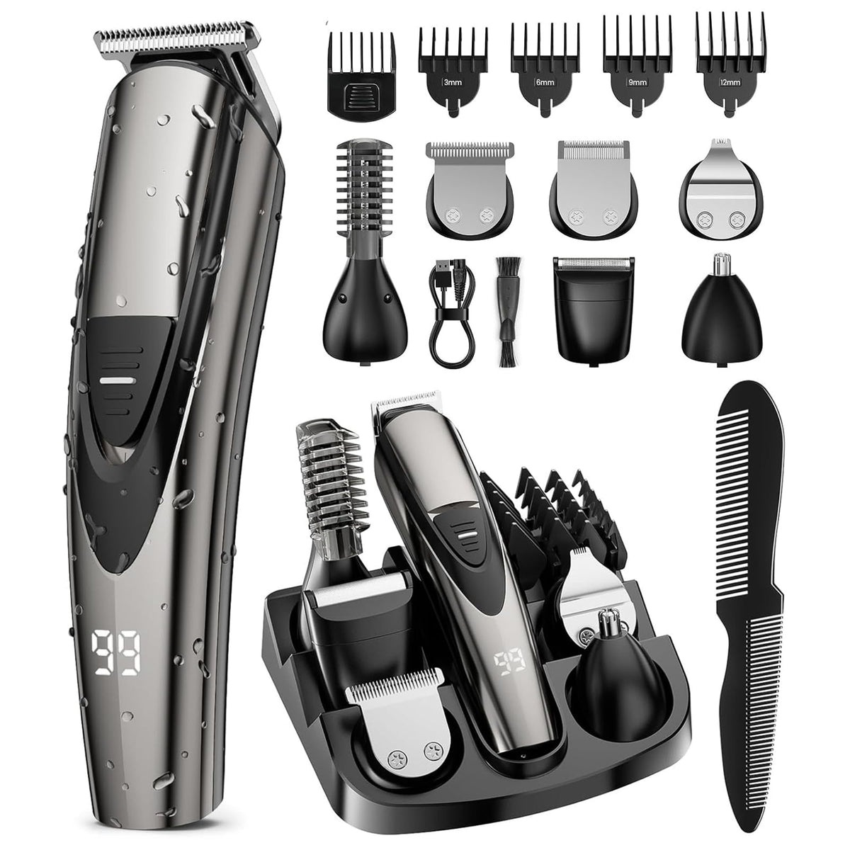 SHPAVVER ETHUP 12-in-1 Beard Trimmer front view