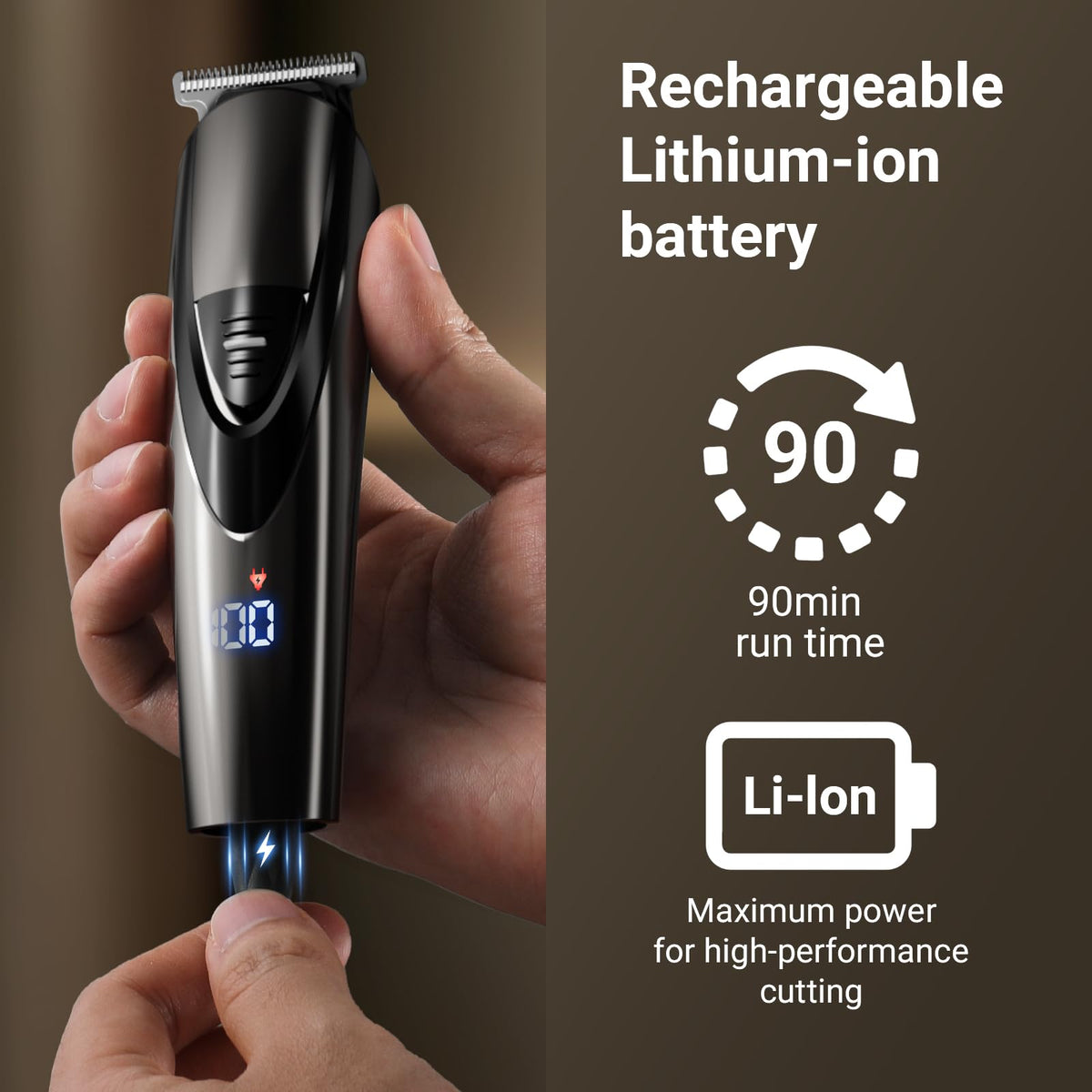 SHPAVVER ETHUP Beard Trimmer waterproof feature demonstration