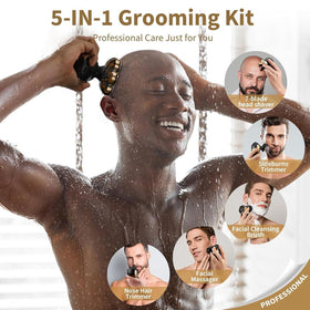 SHPAVVER Head Shaver being used in the shower