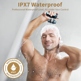 SHPAVVER head shaver showing IPX7 waterproof feature