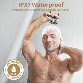SHPAVVER head shaver showing IPX7 waterproof feature