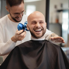 SHPAVVER head shaver side view with ergonomic design
