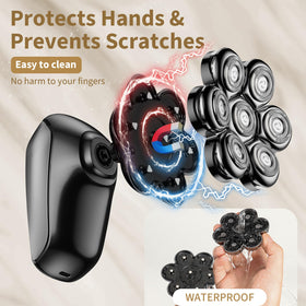 SHPAVVER head shaver with all five attachments displayed