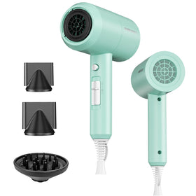 SHRATE Ionic Hair Dryer front view with diffuser attachment