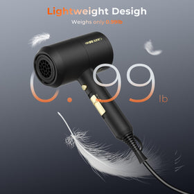 SHRATE Ionic Hair Dryer in a travel bag for portability