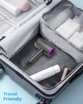 SHRATE Ionic Hair Dryer showcasing lightweight design in hand