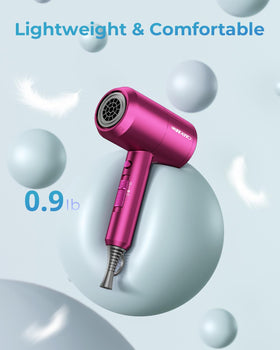 SHRATE Ionic Hair Dryer side view showing heat settings