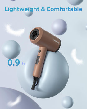 SHRATE Ionic Hair Dryer with styling nozzle attached
