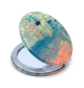 Side view of Aeisage Compact Makeup Mirror showing thickness