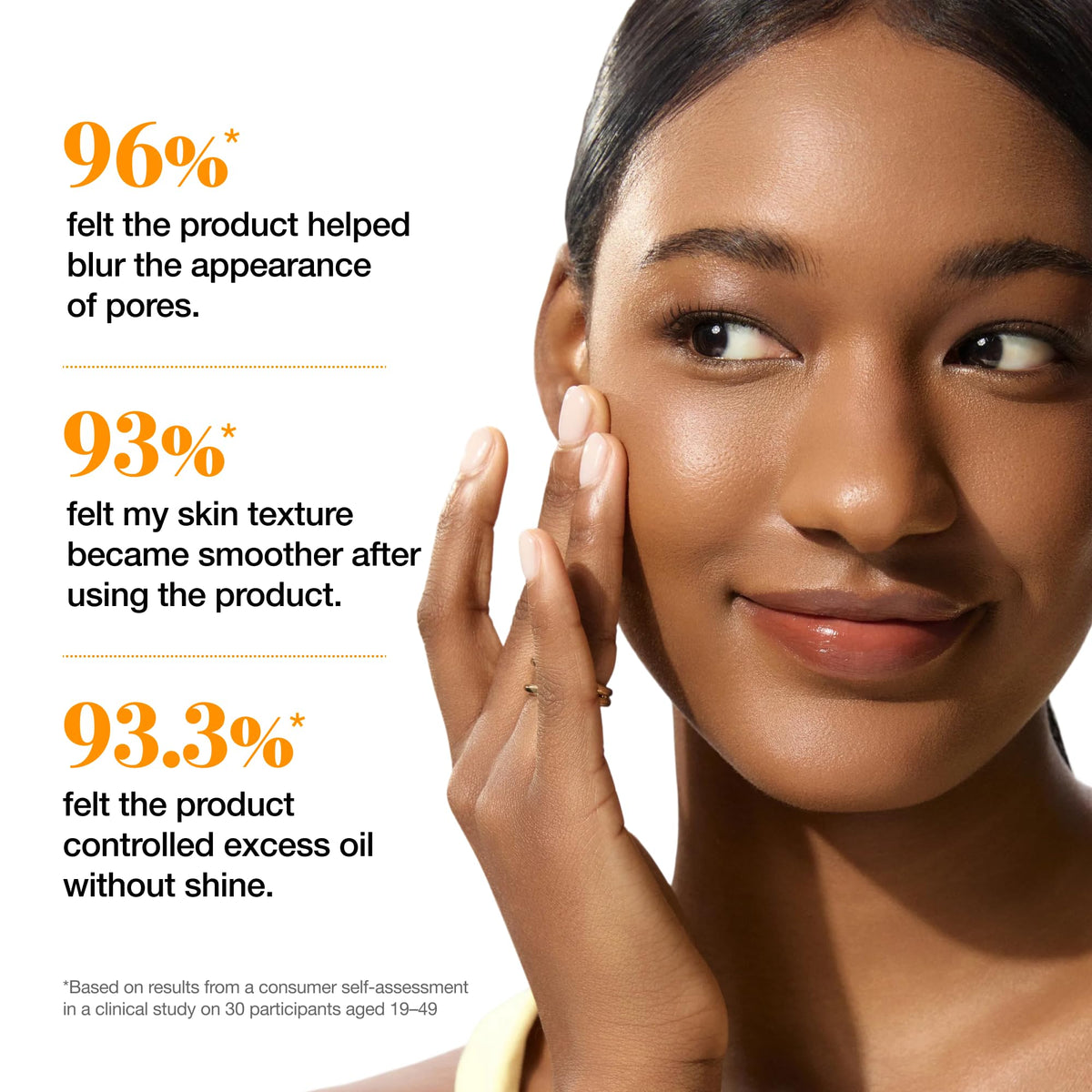 Side view of ANUA Invisible Matte Finish Sunscreen with product details