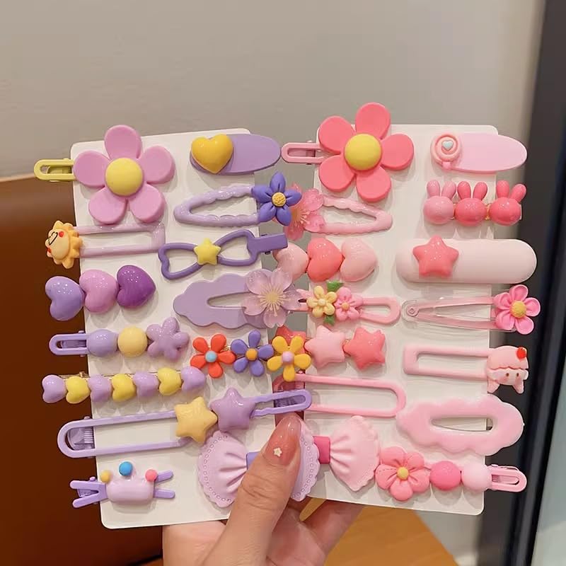 Side view of assorted Ooosonlu hair clips on a white background