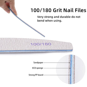 Side view of BTYMS nail files set