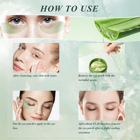 Side view of Caewous Aloe Vera Under Eye Patches