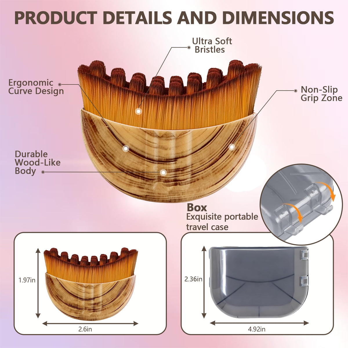 Side view of Cxguu Lymphatic Face Brush