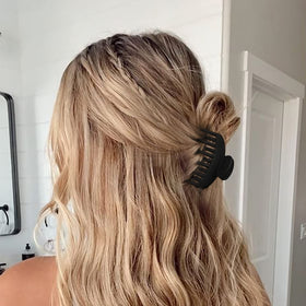 Side view of DEEKA Hair Claw Clip 2.5 inch medium size
