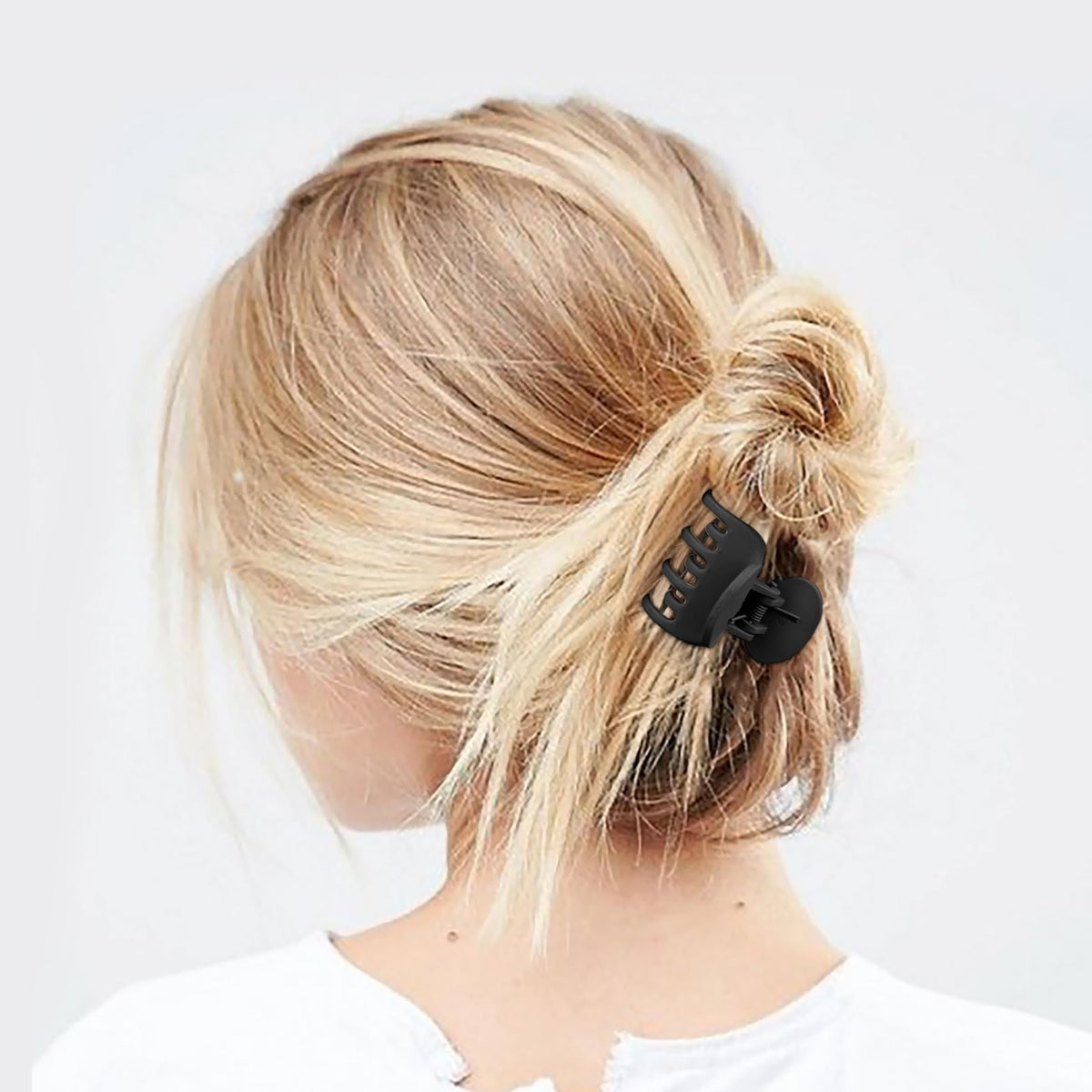 Side view of DEEKA Small Claw Clip in use