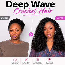 Side view of Dowstalgirl Human Crochet Hair