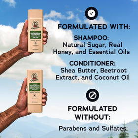 Side view of Dr. Squatch Men's Natural Conditioner bottle