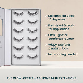 Side view of FlutterHabit Glow-Getter Lash Clusters showing texture