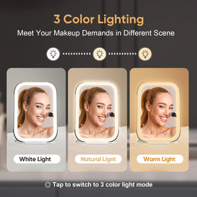 Side view of FUNTOUCH Rechargeable Makeup Mirror