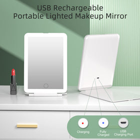 Side view of FUNTOUCH Travel Makeup Mirror showing compact design