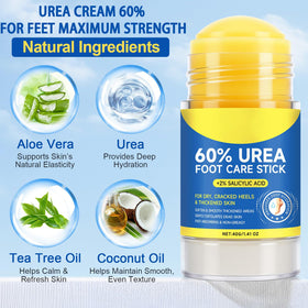 Side view of Generic 60% Urea Cream Foot Care Stick