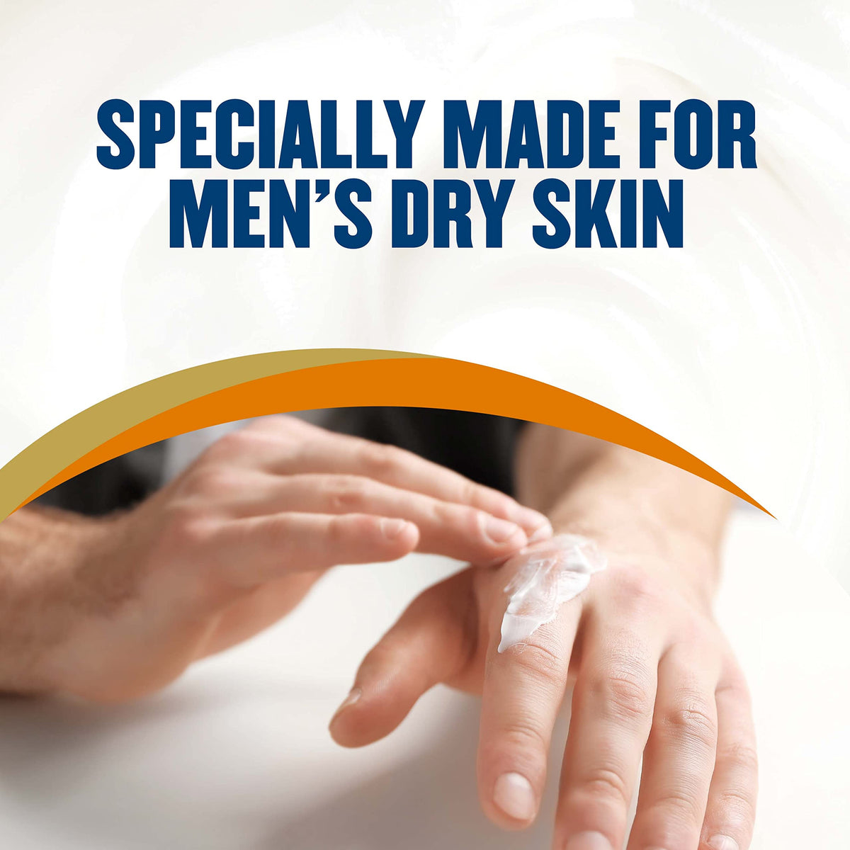 Side view of Gold Bond Men's Essentials Daily Body & Hand Lotion 14.5 Oz