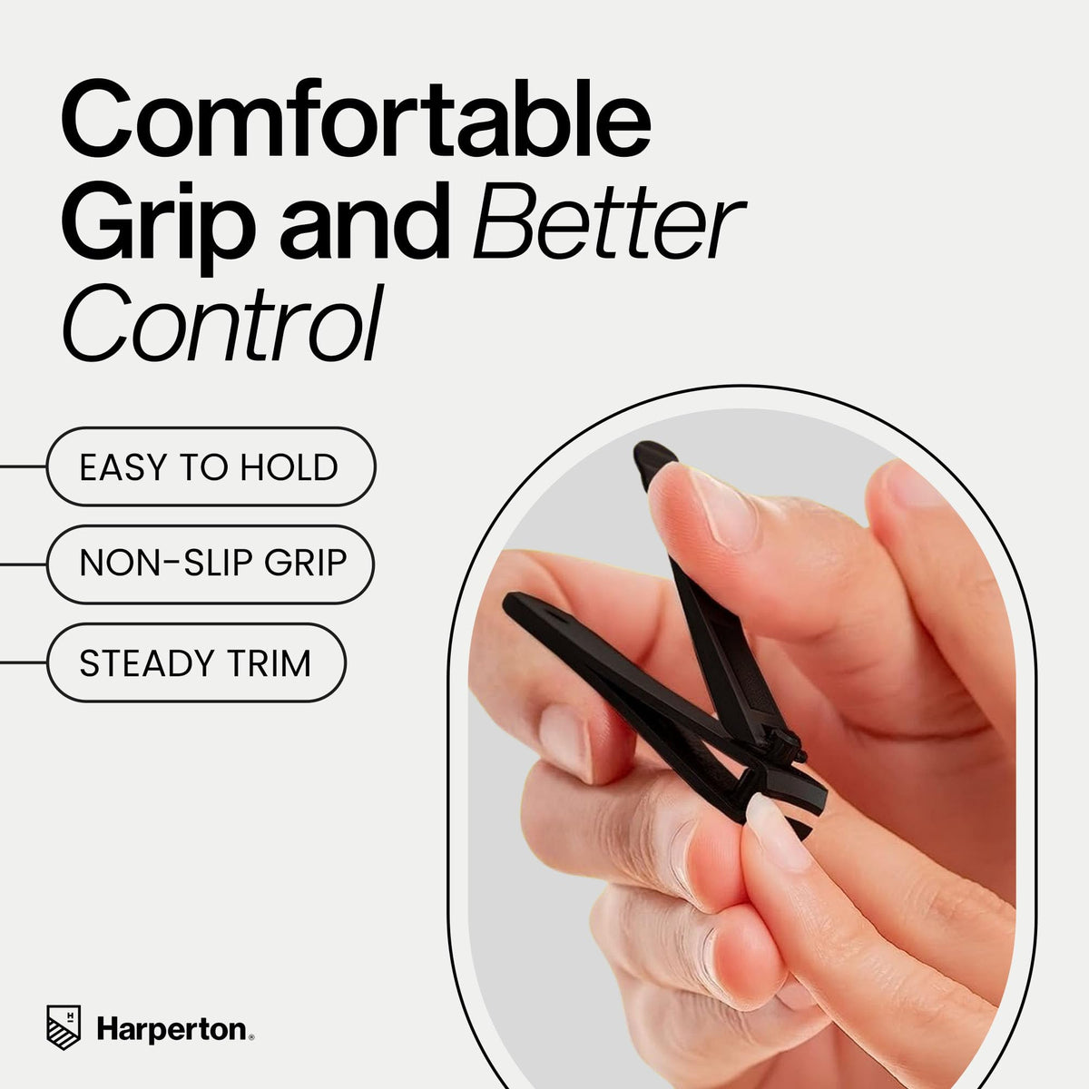 Side view of Harperton Nail Clippers set on a clean surface