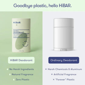 Side view of HIBAR Eucalyptus & Mint Deodorant tube