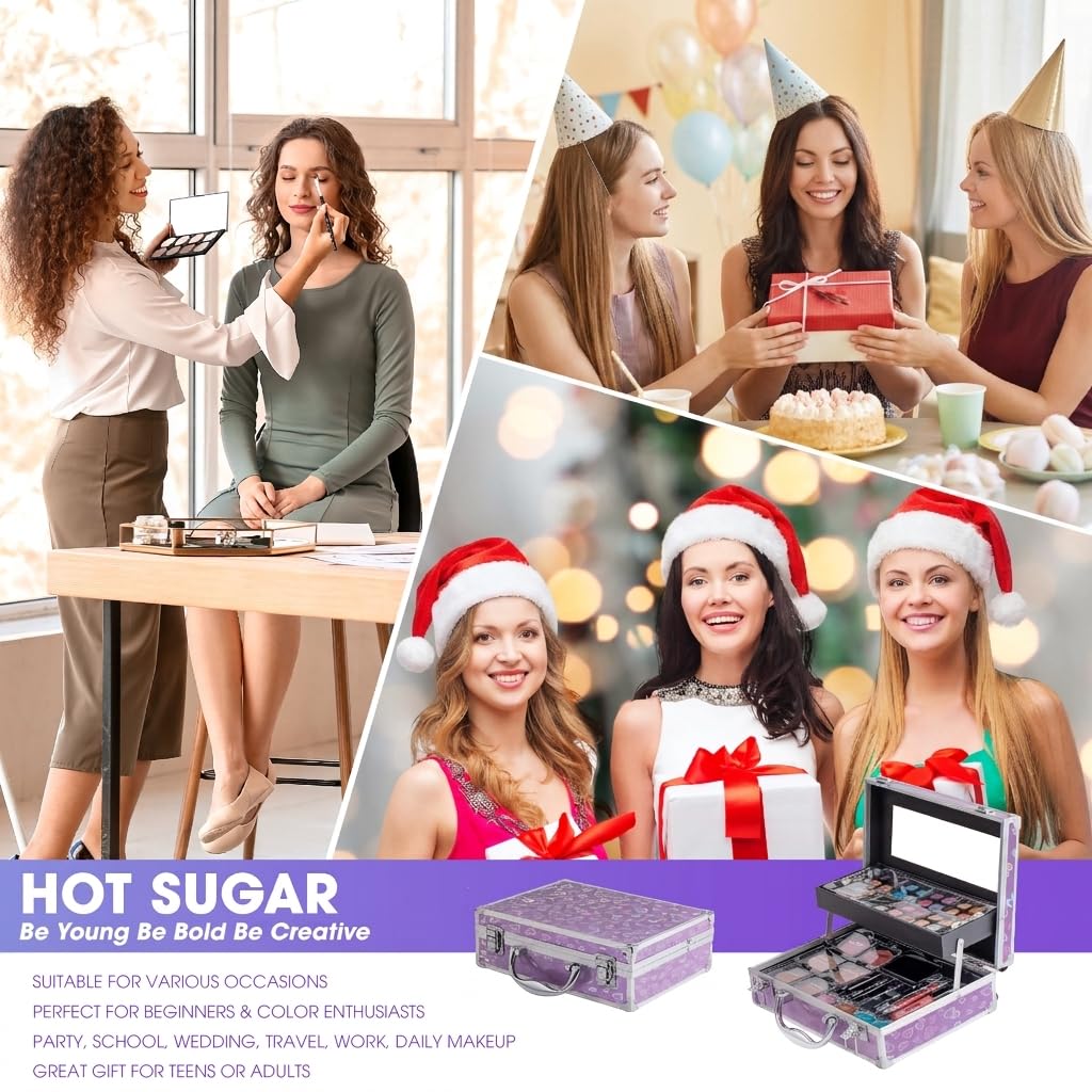 Side view of Hot Sugar Makeup Kit with handle