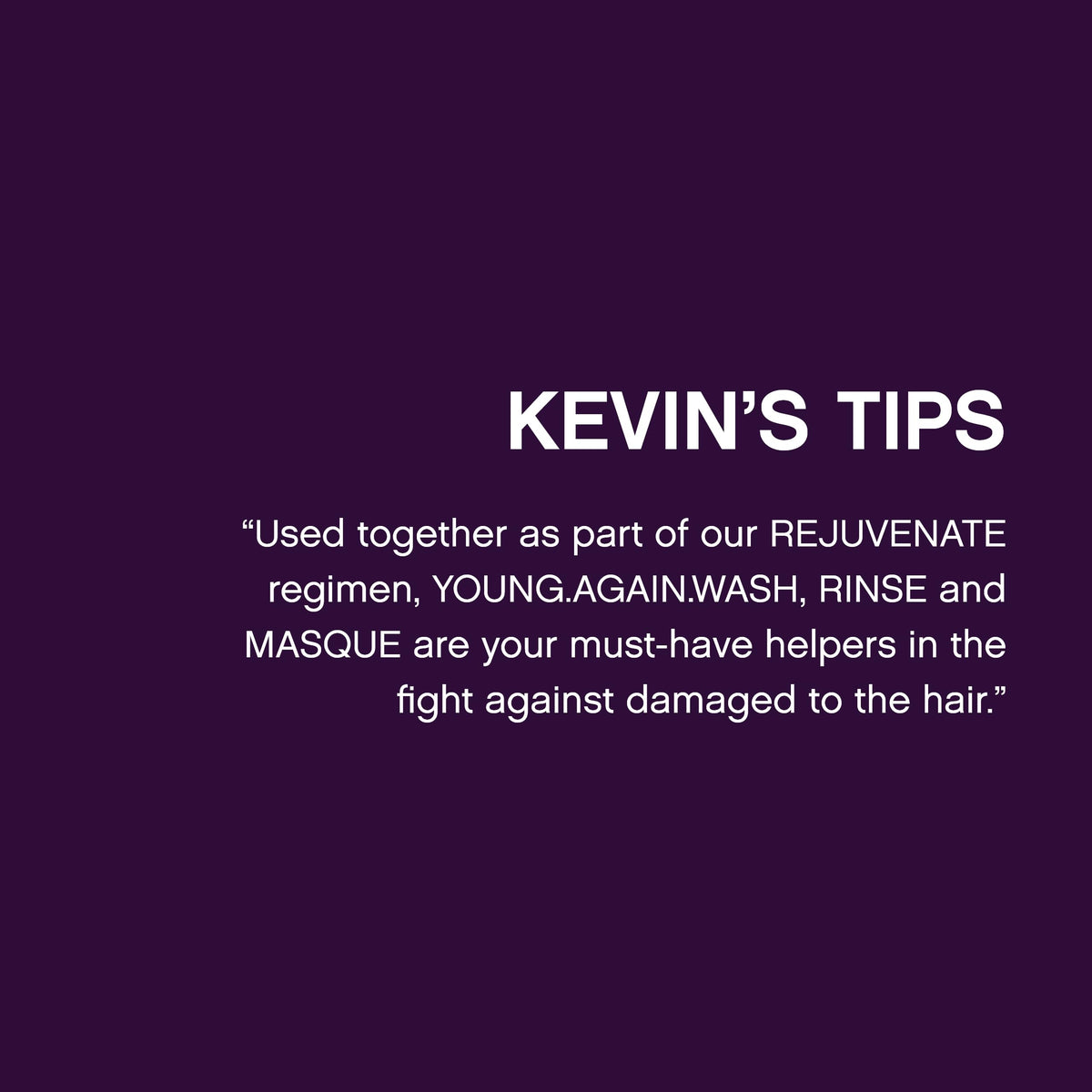 Side view of KEVIN.MURPHY Young Again Hair Oil
