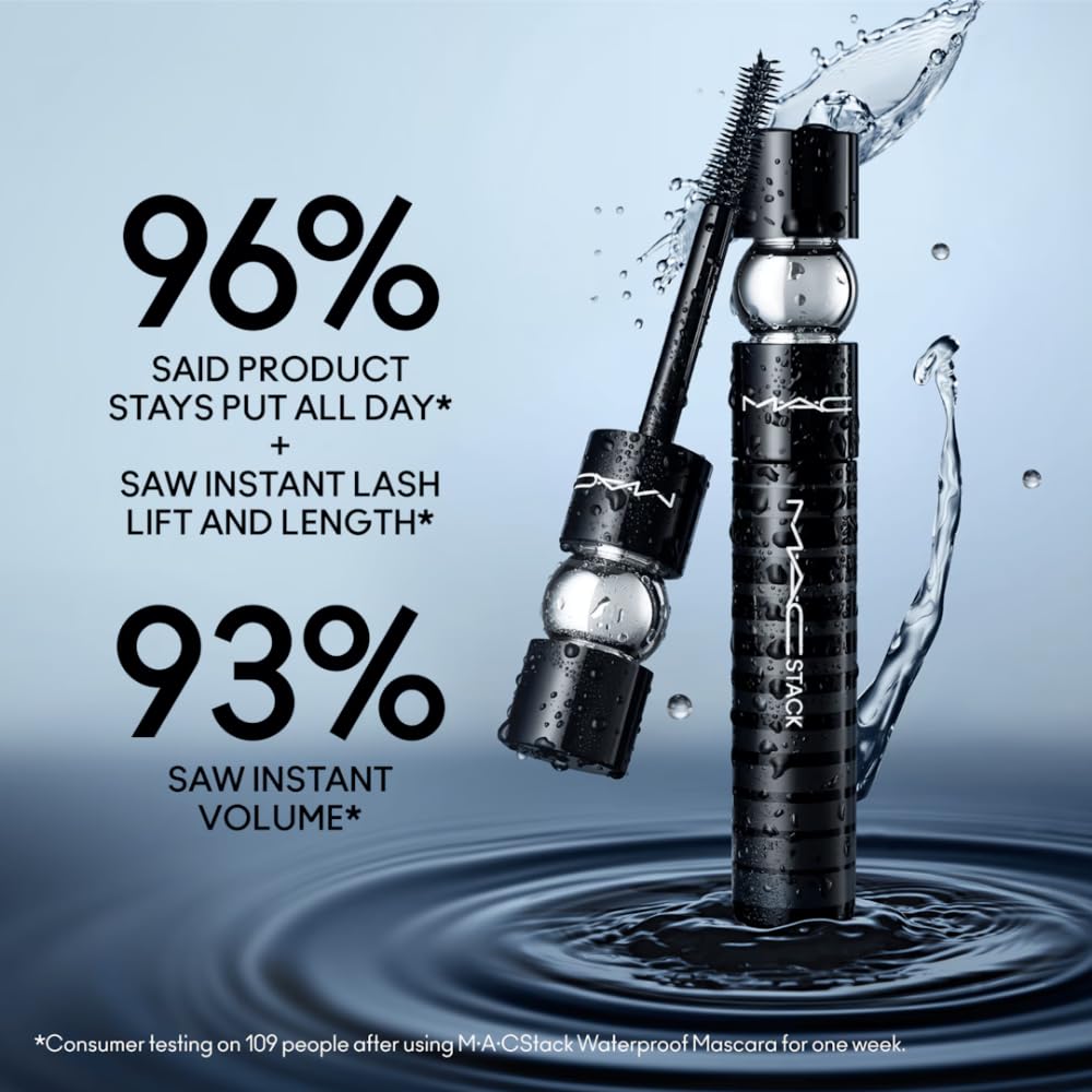 Side view of MAC Stack Superstack Mega Brush Mascara