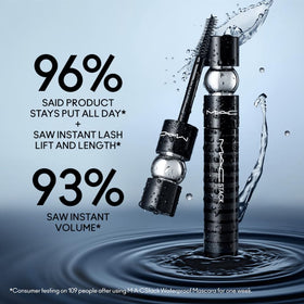 Side view of MAC Stack Superstack Mega Brush Mascara