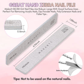 Side view of Makartt nail file demonstrating ergonomic design