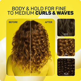 Side view of Marc Anthony Strictly Curls Defining Curl Styling Mousse 340g